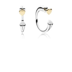Boucles d’oreilles créoles 2 coeurs : 39,5€ Boucles d’oreilles créoles 2 coeurs : 39,5€