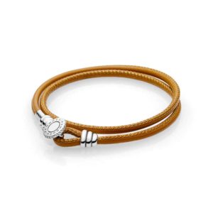 Bracelet moment double cordon brun doré 49€ - 597194CGT Bracelet moment double cordon brun doré 49€ - 597194CGT