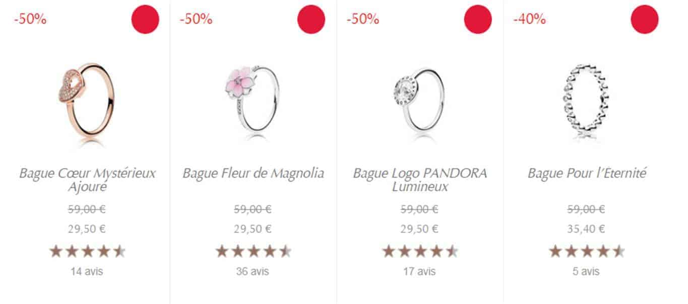 Bagues Offre Vente privée Pandora Bagues Offre Vente privée Pandora