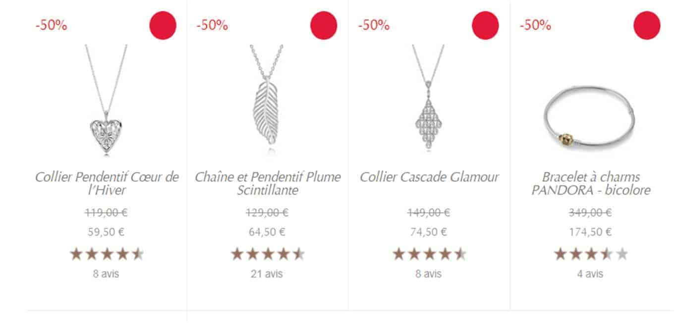 Colliers Offre Vente privée Pandora Colliers Offre Vente privée Pandora