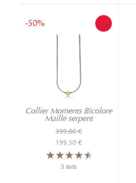 Collier Offre Vente privée Pandora Collier Offre Vente privée Pandora