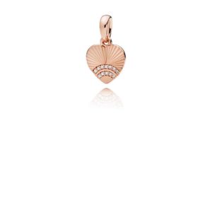 Pendentif éventail coeur rose 49€ - 387286CZ Pendentif éventail coeur rose 49€ - 387286CZ