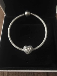 bracelet maille tissé clip coeur bracelet maille tissé clip coeur