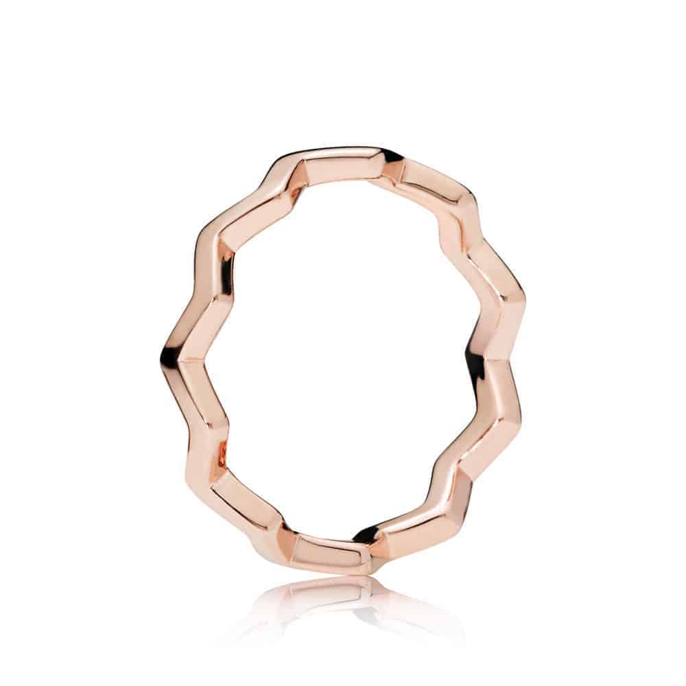 Bague Zigzag Intemporel Or Rose 49€ - 187752 Bague Zigzag Intemporel Or Rose 49€ - 187752