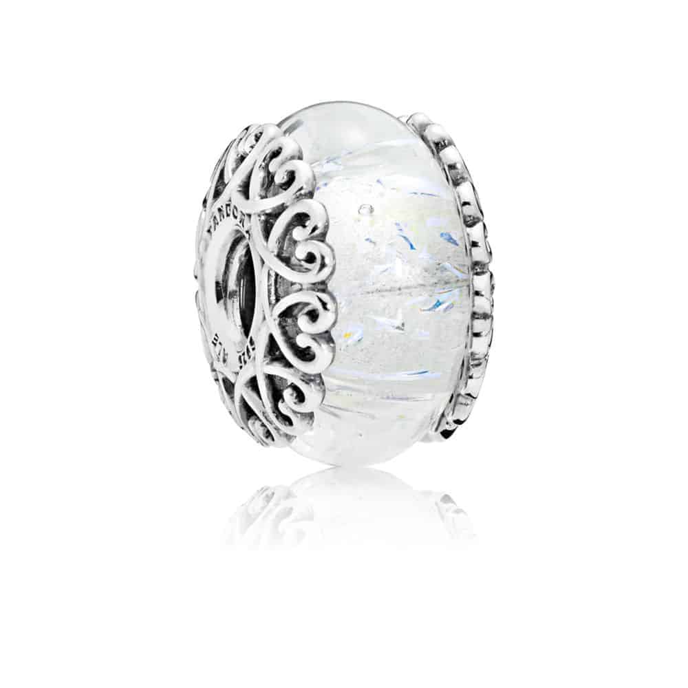Murano Blanc Irisé Argent 49€ - 797617 Murano Blanc Irisé Argent 49€ - 797617