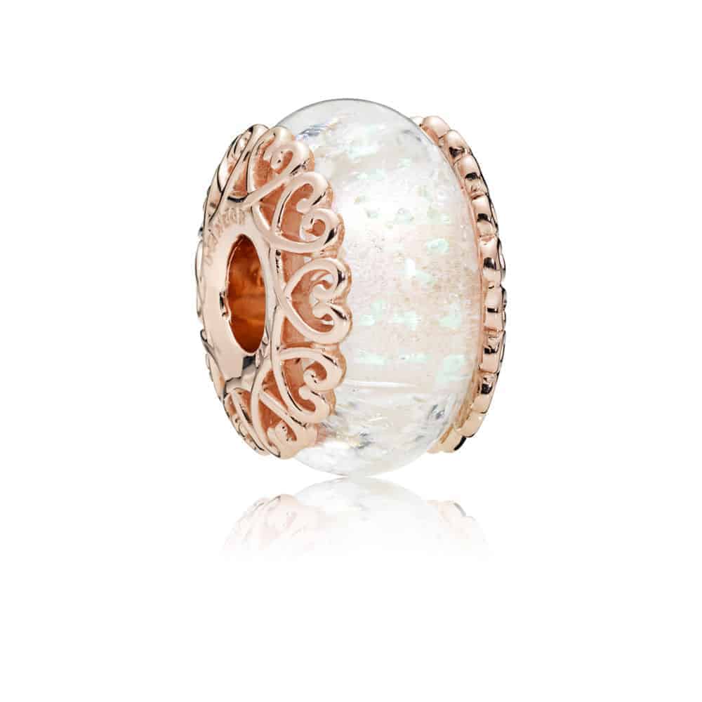 Murano Blanc Irisé Or Rose 59€ - 787576 Murano Blanc Irisé Or Rose 59€ - 787576