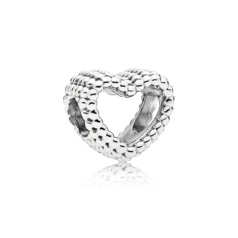 Charm Cœur Perlé en Argent 25€ - 797516 Charm Cœur Perlé en Argent 25€ - 797516