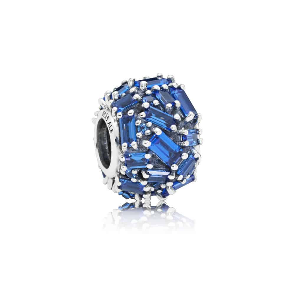 Charm Élégance Ciselée Bleu en Argent 69€ - 797746NSBL Charm Élégance Ciselée Bleu en Argent 69€ - 797746NSBL