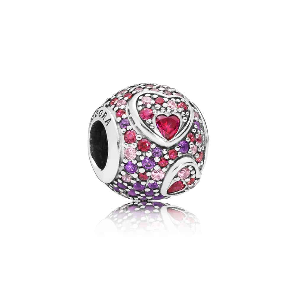 Charm Cœurs Stylisés en Argent 75€ - 797826CZRMX Charm Cœurs Stylisés en Argent 75€ - 797826CZRMX