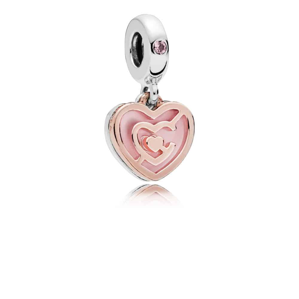 Charm pendant Labyrinthe de l'Amour en PANDORA Rose 55,00 € - 787801NBP Charm pendant Labyrinthe de l'Amour en PANDORA Rose 55,00 € - 787801NBP