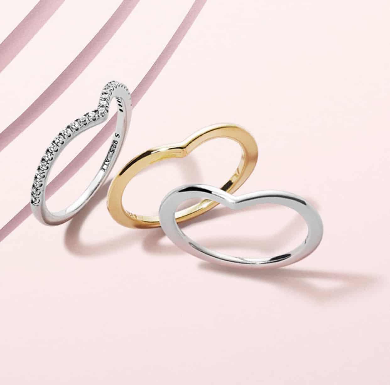 bague Argent, Or Rose, Shine bague Argent, Or Rose, Shine