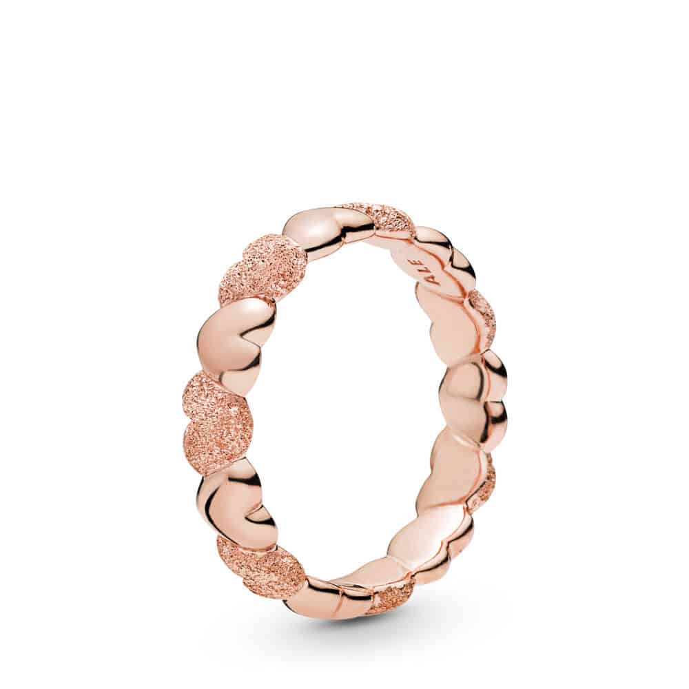 Bague Cœurs Grain de Sable en Pandora Rose 59€ - 187950 Bague Cœurs Grain de Sable en Pandora Rose 59€ - 187950