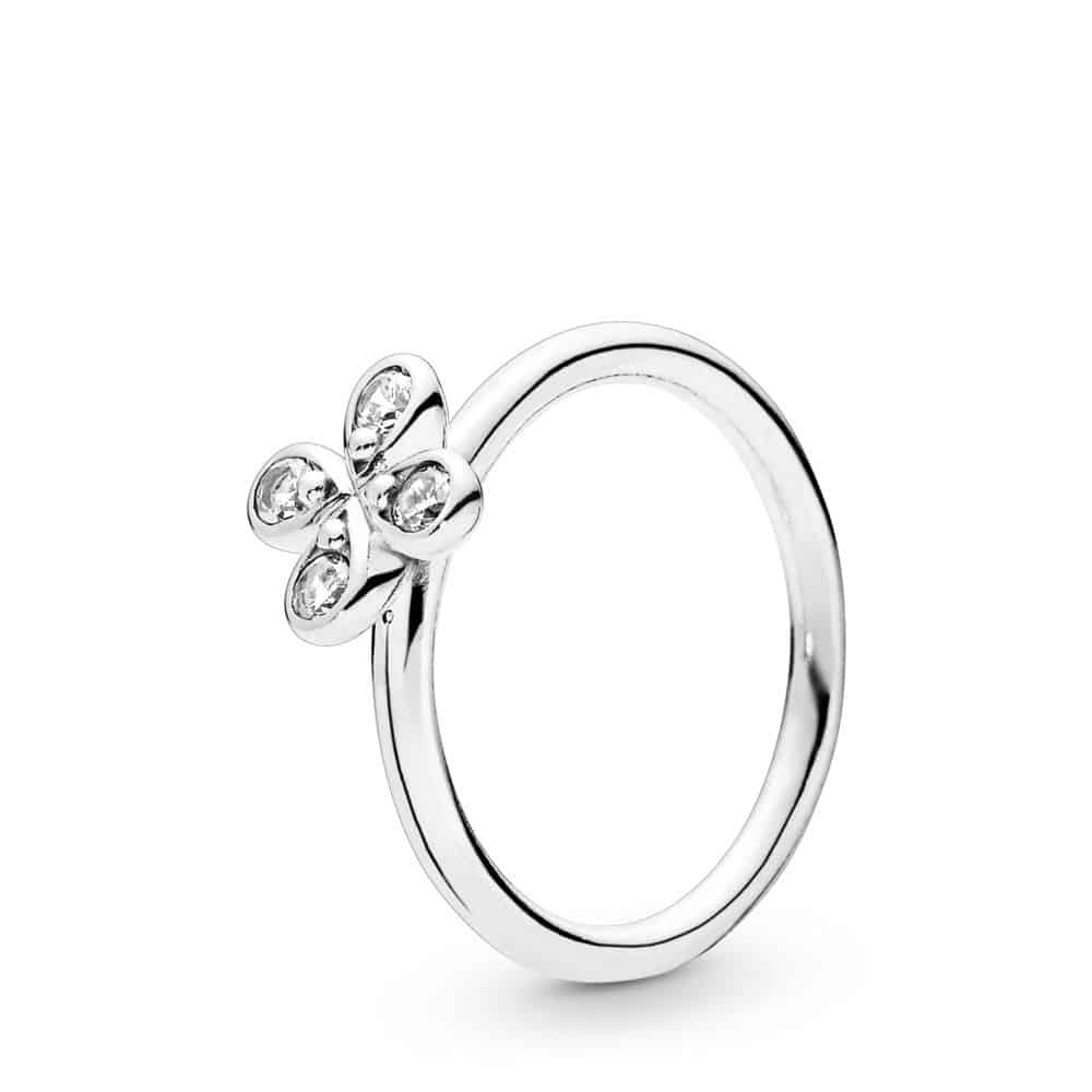 Bague Fleur à Quatre Pétales en Argent 49€ - 197967CZ Bague Fleur à Quatre Pétales en Argent 49€ - 197967CZ