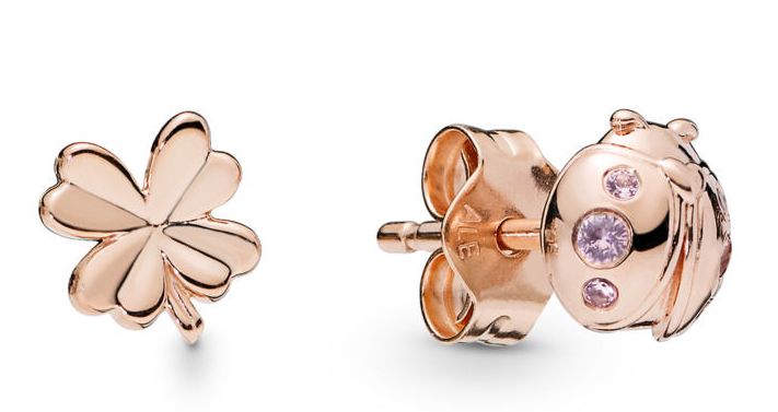 Clous d’oreilles Coccinelle et Trèfle en PANDORA Rose 49€ - 287960NPO Clous d’oreilles Coccinelle et Trèfle en PANDORA Rose 49€ - 287960NPO