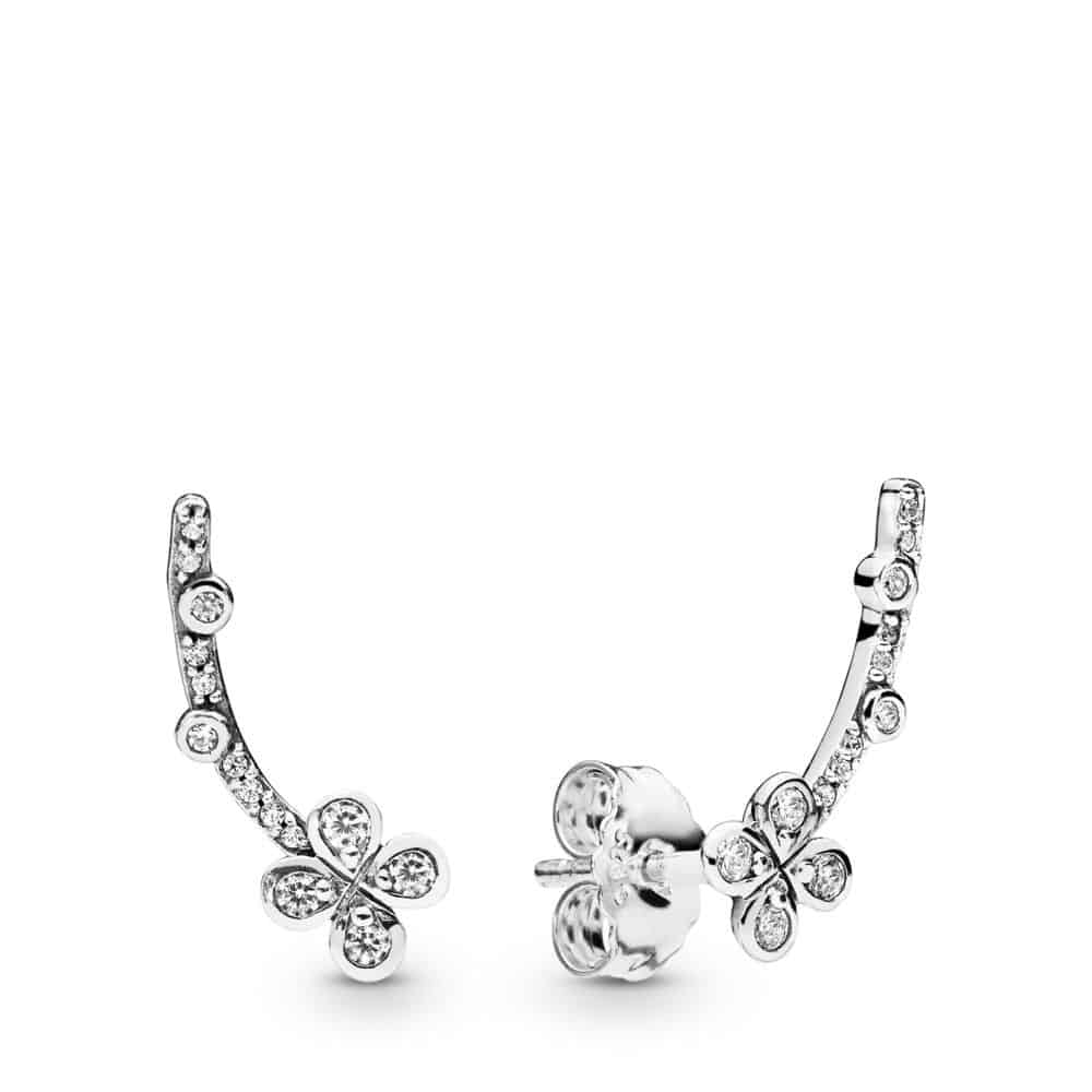Clous d’oreilles Fleurs Grimpantes à Quatre Pétales en Argent 55€ - 297936CZ Clous d’oreilles Fleurs Grimpantes à Quatre Pétales en Argent 55€ - 297936CZ