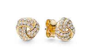 Clous d'oreilles Nœuds de l’Amour Scintillants en PANDORA Shine 99€ - 260696CZ Clous d'oreilles Nœuds de l’Amour Scintillants en PANDORA Shine 99€ - 260696CZ