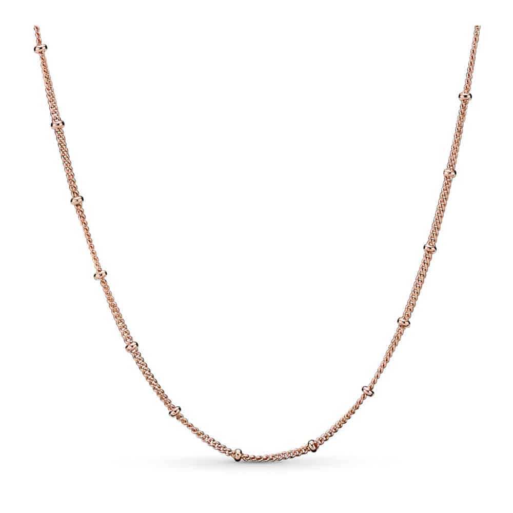 Collier Chaîne Perlée en PANDORA Rose 149€ - 387210 Collier Chaîne Perlée en PANDORA Rose 149€ - 387210