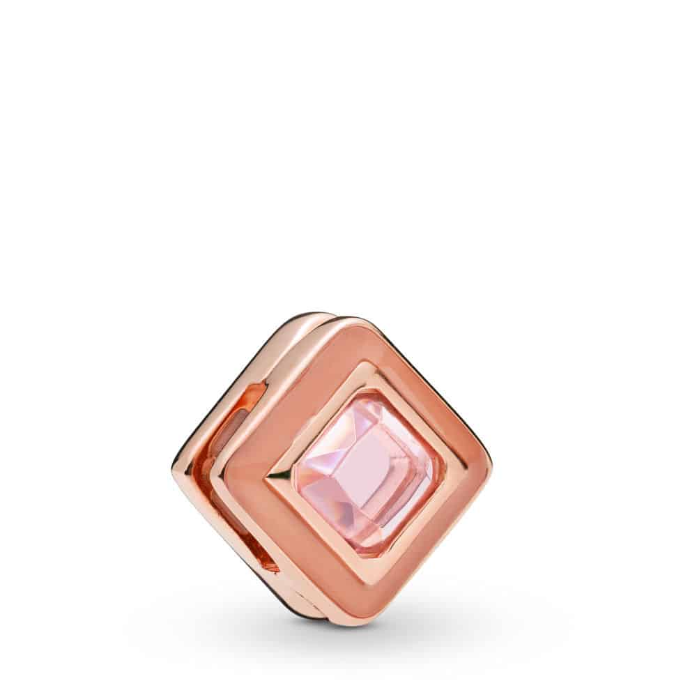 Clip Carré Rose Scintillant en PANDORA Rose 59€ - 787888NPO Clip Carré Rose Scintillant en PANDORA Rose 59€ - 787888NPO