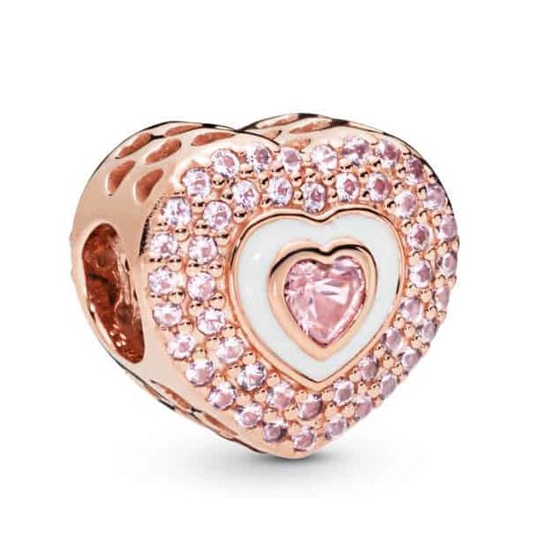 Charm Cœurs en Abîme en Pandora Rose 99€ - 788097NPR Charm Cœurs en Abîme en Pandora Rose 99€ - 788097NPR