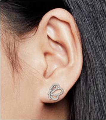 Clous d’oreilles Silhouettes de Papillon ajourés Argent Clous d’oreilles Silhouettes de Papillon ajourés Argent