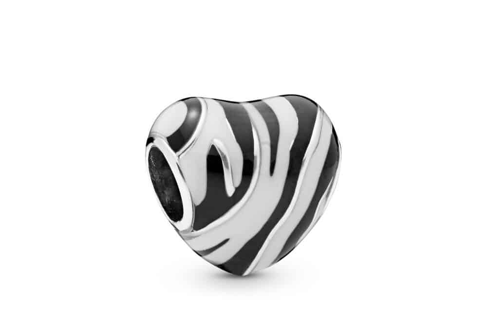 Charm cœur zèbre en Argent 45€ - 798056ENMX Charm cœur zèbre en Argent 45€ - 798056ENMX
