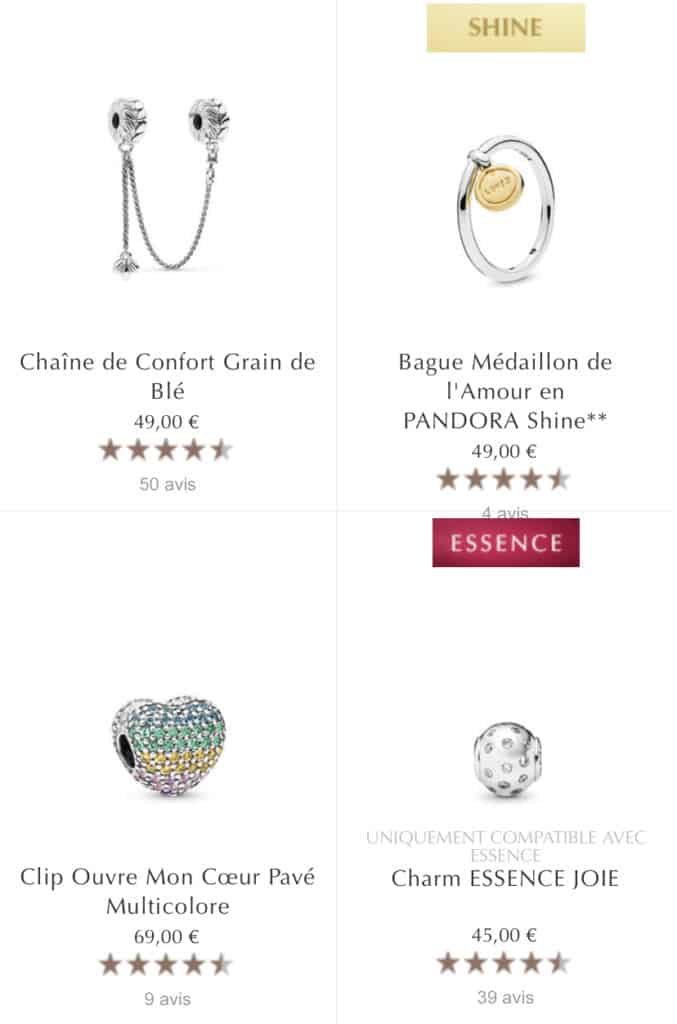 Vente privee 1+1 = 3 Pandora Vente privee 1+1 = 3 Pandora
