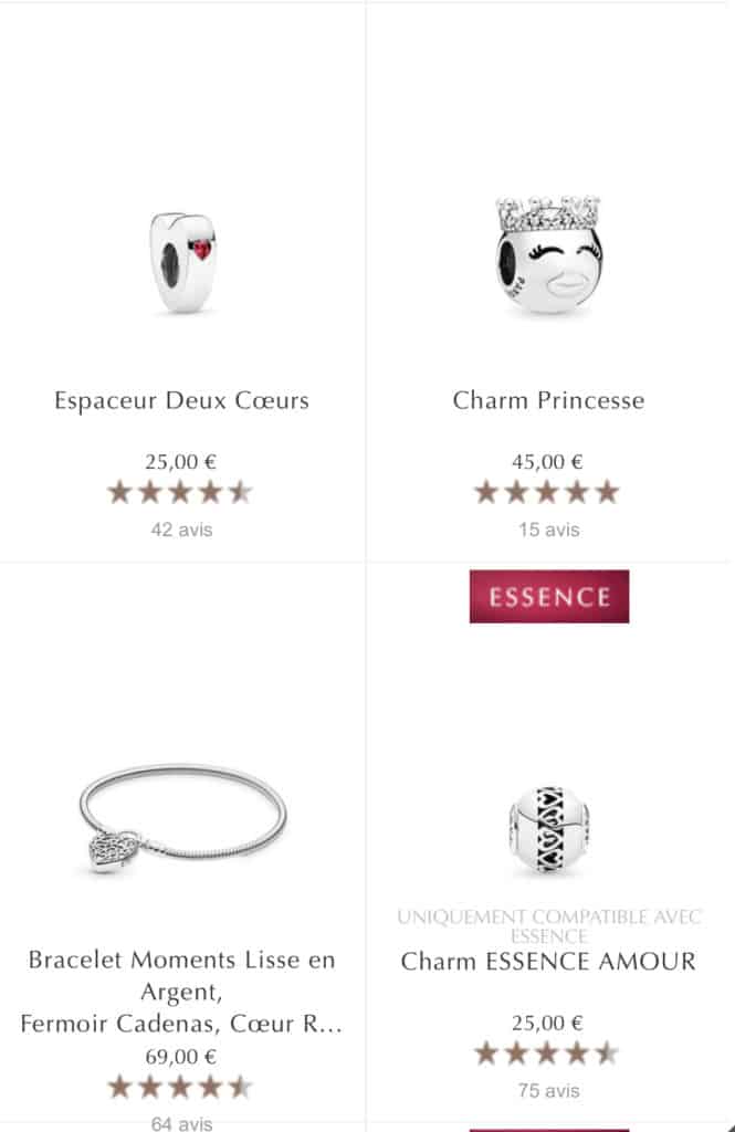 Vente privee 1+1 = 3 Pandora Vente privee 1+1 = 3 Pandora