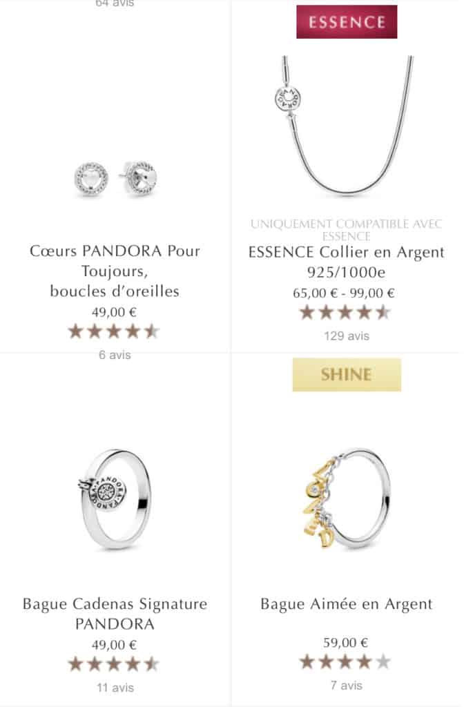La Vente privee 1+1 = 3 Pandora La Vente privee 1+1 = 3 Pandora