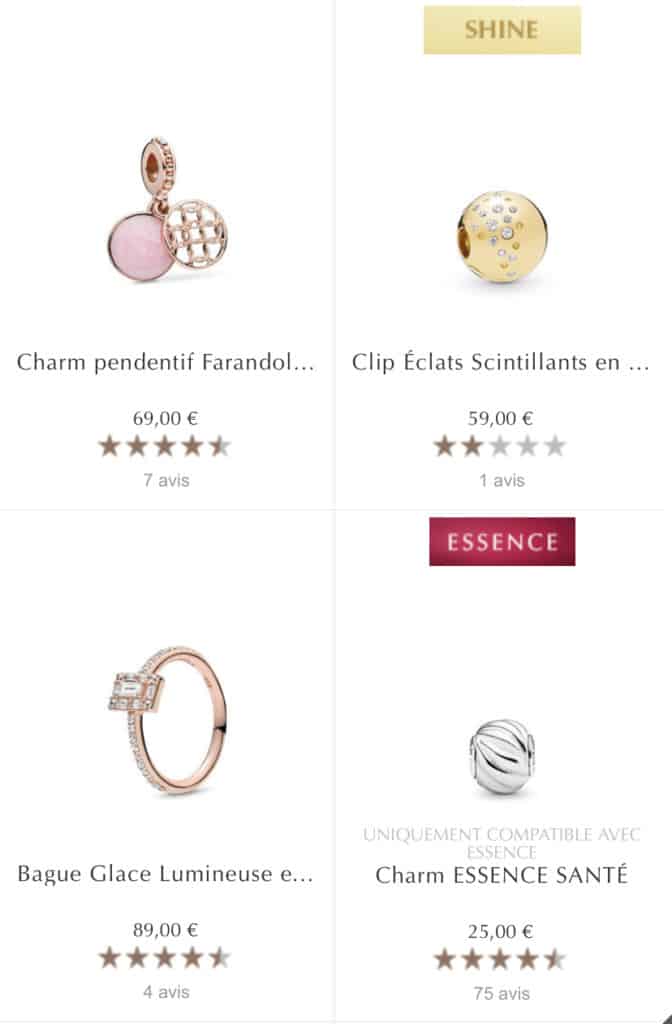 Vente privée 1+1 = 3 Pandora Vente privée 1+1 = 3 Pandora