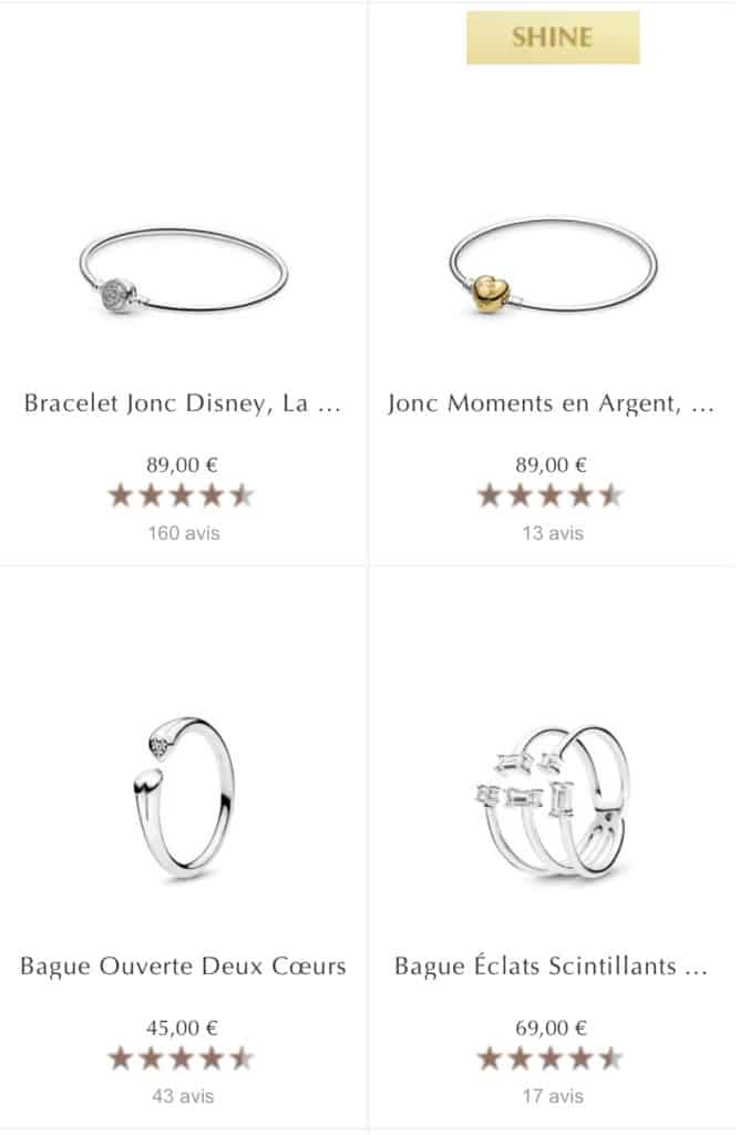 La Vente privée 1+1 = 3 Pandora La Vente privée 1+1 = 3 Pandora