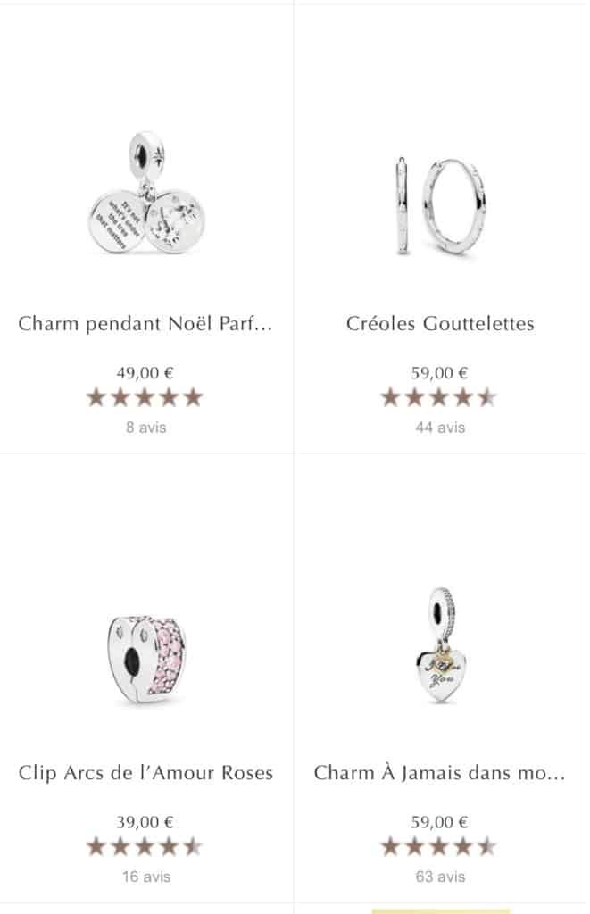 Vente privée 1+1 = 3 Pandora Vente privée 1+1 = 3 Pandora