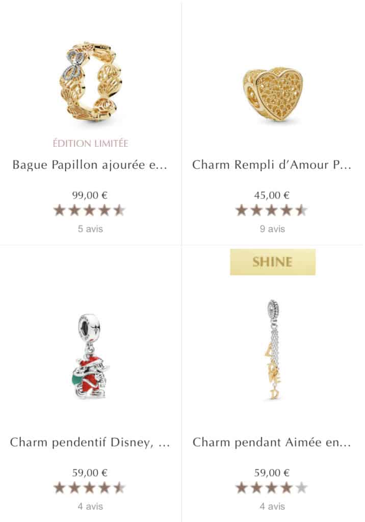 La Vente privée 1+1 = 3 Pandora La Vente privée 1+1 = 3 Pandora