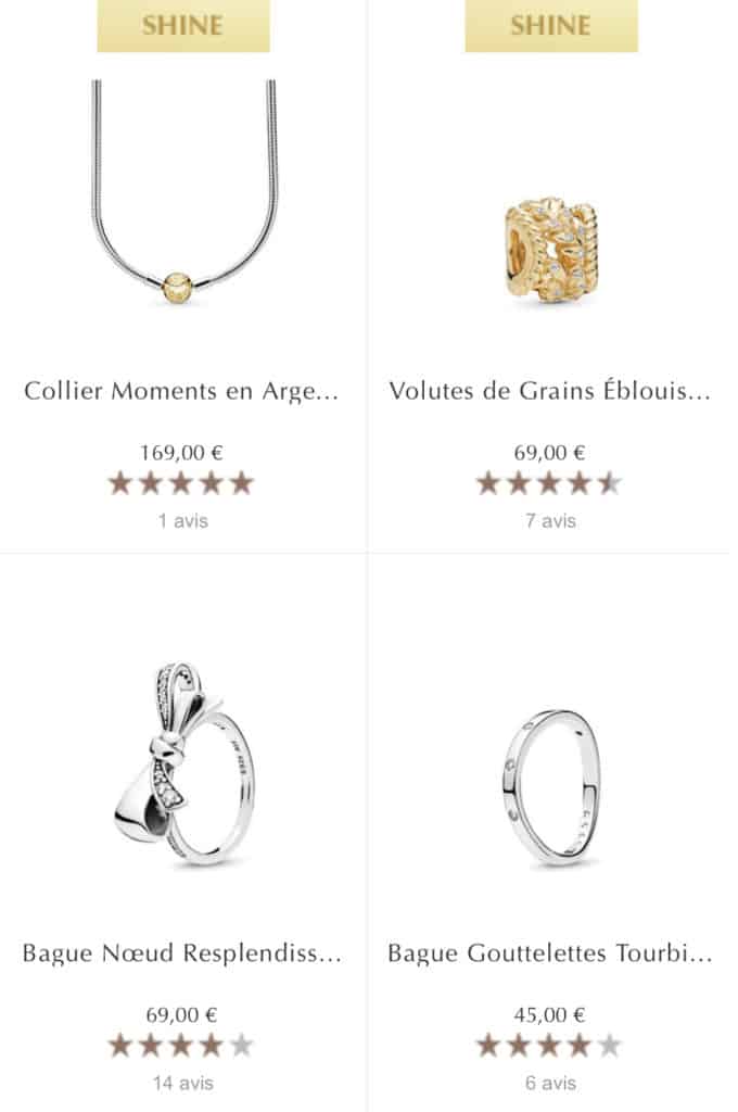 Vente privée 1+1 = 3 Pandora La Vente privée 1+1 = 3 Pandora