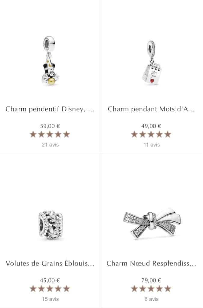 Vente privée 1+1 = 3 Pandora Vente privée 1+1 = 3 Pandora