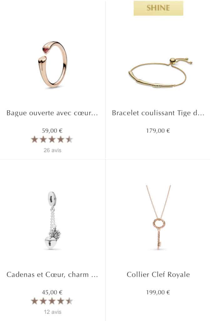 Vente privée 1+1 = 3 Pandora Vente privée 1+1 = 3 Pandora