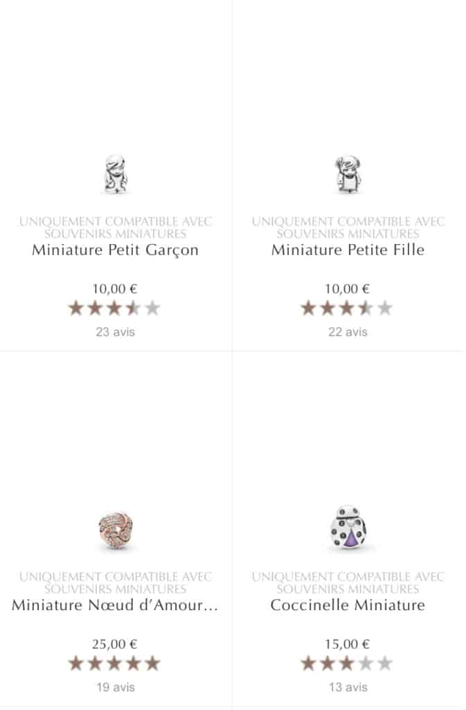 Vente privée 1+1 = 3 Pandora Vente privée 1+1 = 3 Pandora