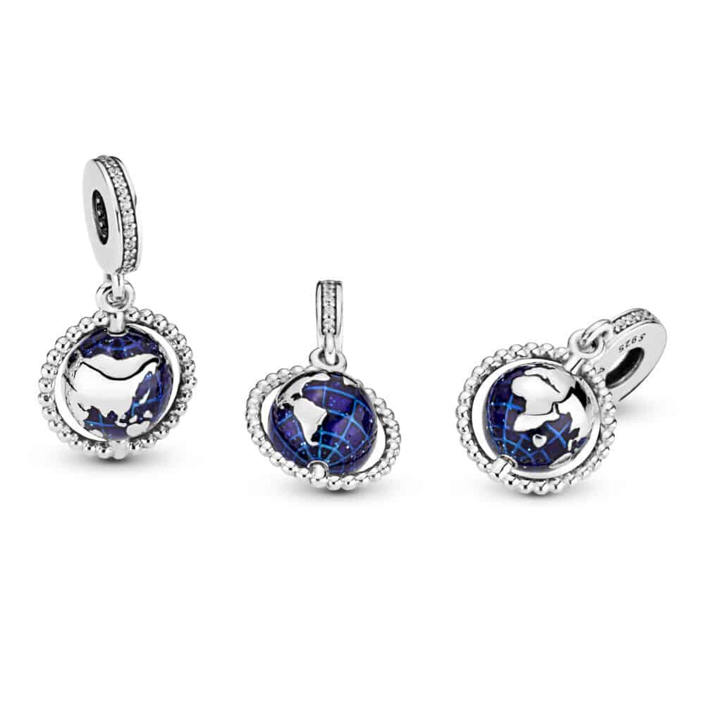 Globe Charm pendant en Argent 55€ - 798021CZ Globe Charm pendant en Argent 55€ - 798021CZ