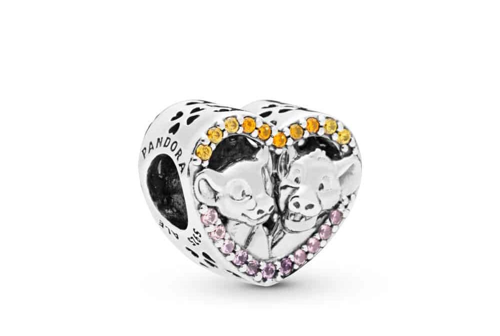 Charm Disney Cœur Simba et Nala en Argent 69€ - 798044NPRMX Charm Disney Cœur Simba et Nala en Argent 69€ - 798044NPRMX