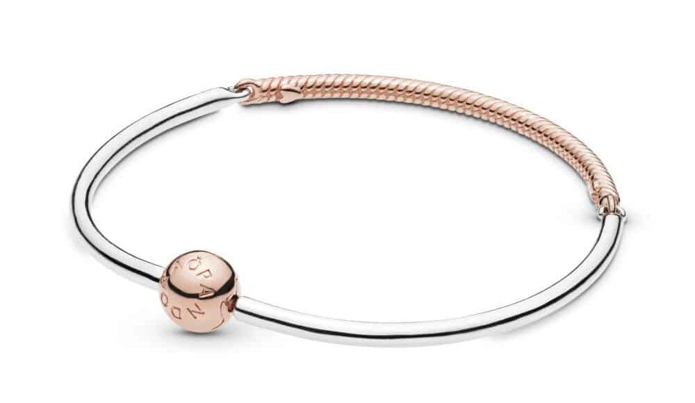 Jonc Moments bi-matière en PANDORA Rose 99,00 € - 588143 Jonc Moments bi-matière en PANDORA Rose 99,00 € - 588143