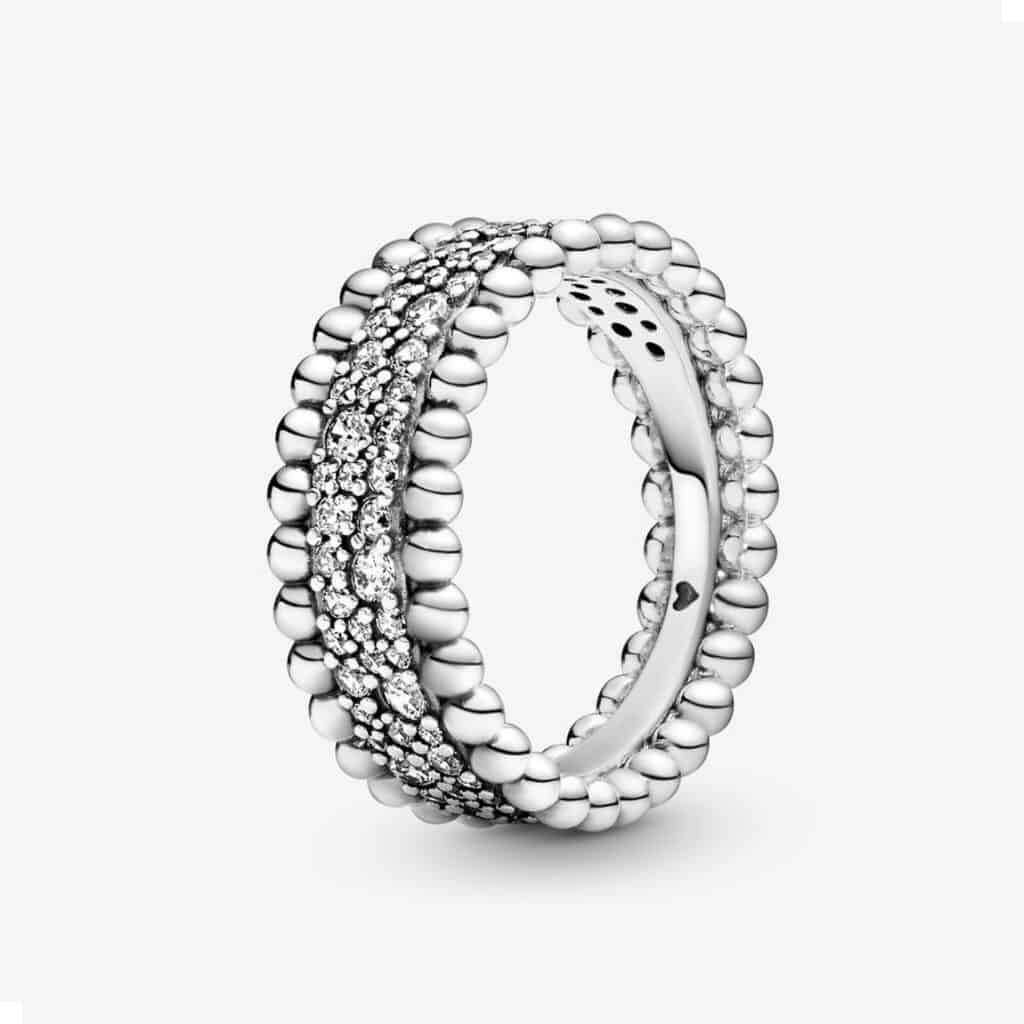Bague anneau Pavé et Perlé 89,00 € - 198676C01 Bague anneau Pavé et Perlé 89,00 € - 198676C01