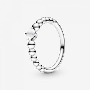 Bague Perlée Blanc Laiteux 45,00 € - 198867C04 Bague Perlée Blanc Laiteux 45,00 € - 198867C04