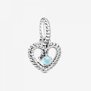 Charm Pendant Cœur Perlé Bleu Ciel 29,00 € - 798854C07 Charm Pendant Cœur Perlé Bleu Ciel 29,00 € - 798854C07
