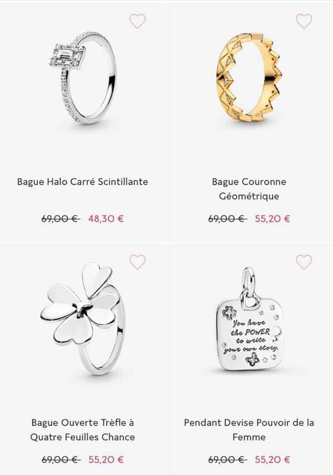 Bagues soldes Pandora 2020 Bagues soldes Pandora 2020