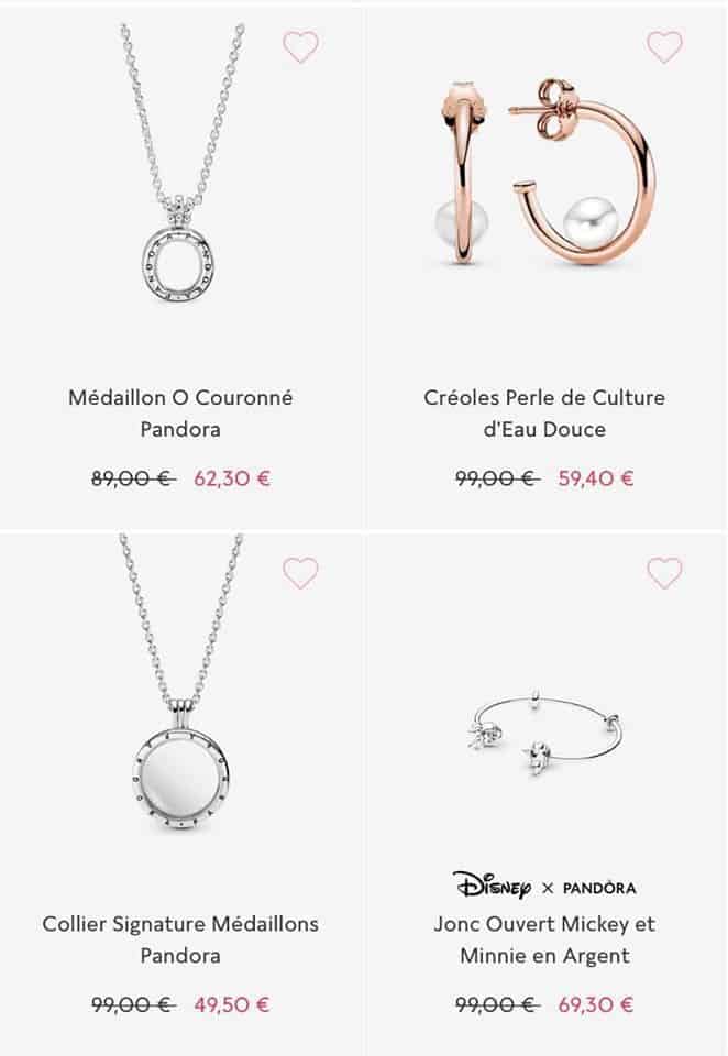 Colliers soldes Pandora 2020 Colliers soldes Pandora 2020
