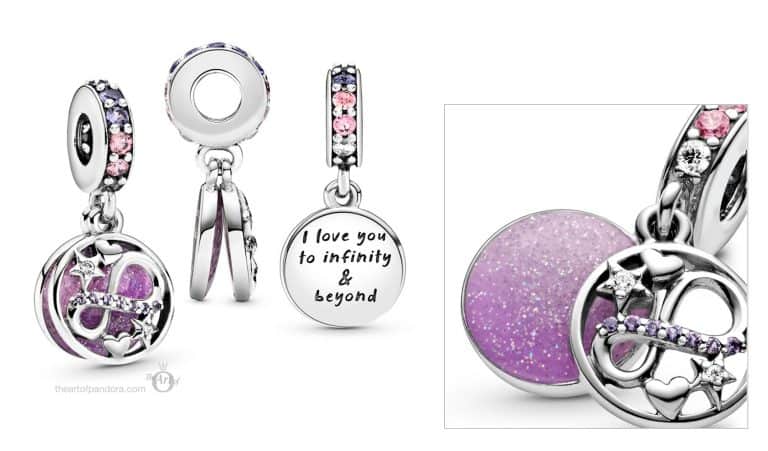 Pendentif charm infini et retour - fête des mères - 59€ Pendentif charm infini et retour - fête des mères - 59€