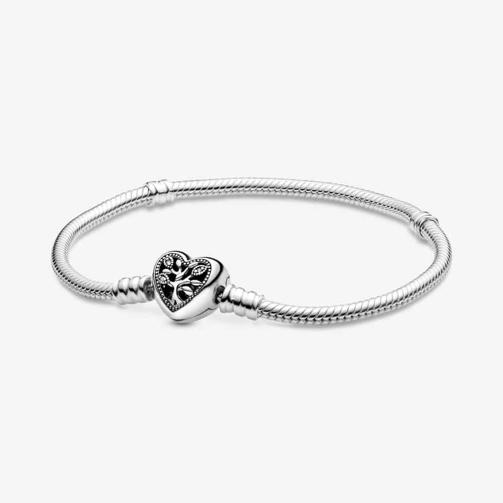 Bracelet Maille Serpent Fermoir Cœur Arbre de Vie Pandora Moments 69,00 € - 598827C01 Bracelet Maille Serpent Fermoir Cœur Arbre de Vie Pandora Moments 69,00 € - 598827C01