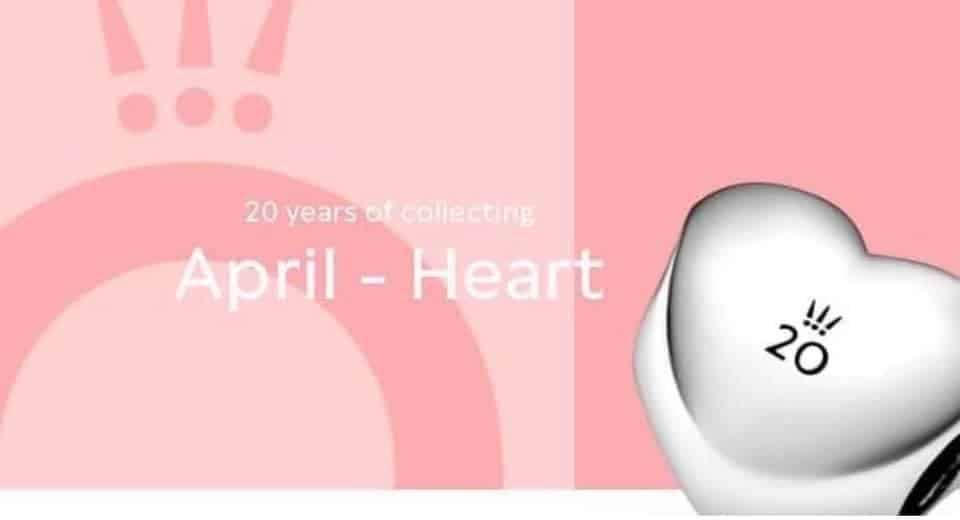 Charm Avril Pandora 20 ans Charm Avril Pandora 20 ans