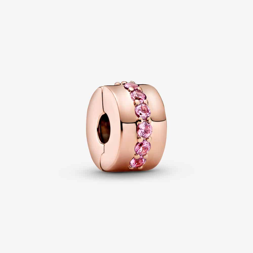 Charm Clip Rangée Scintillante Rose 49,00 € - 781972C01 Charm Clip Rangée Scintillante Rose 49,00 € - 781972C01