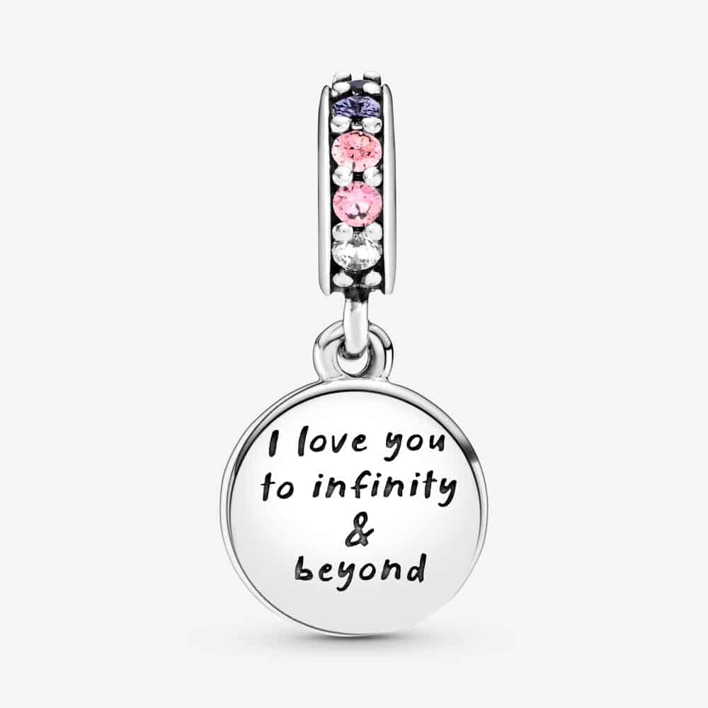 Dos du Charm Pendant Cœurs & Étoiles Infini Scintillant 59,00 € - 798829C01 Dos du Charm Pendant Cœurs & Étoiles Infini Scintillant 59,00 € - 798829C01