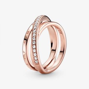 Anneau Triple Pavé Croisé Pandora Signature 99,00 € - 189057C01 Anneau Triple Pavé Croisé Pandora Signature 99,00 € - 189057C01